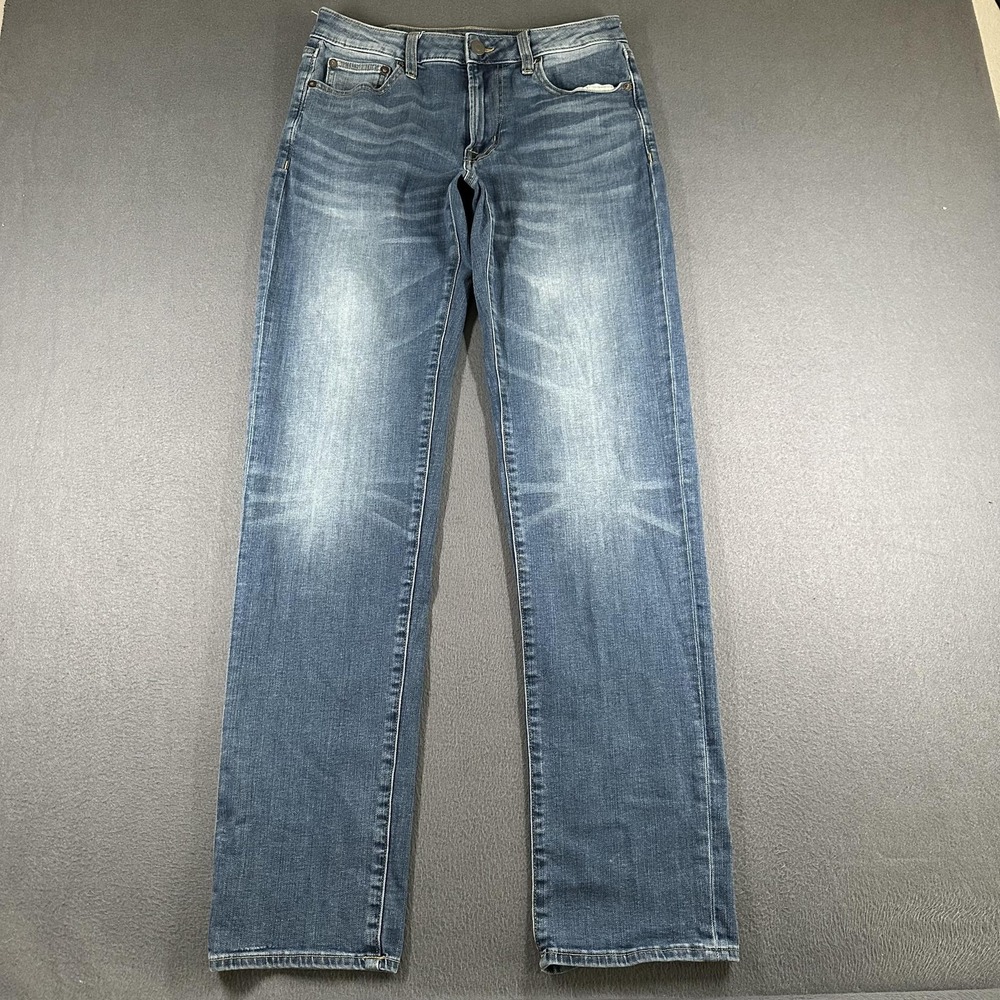 American Eagle Outfitters Jeans Mens 30x36* Blue‎ Original Straight Flex Denim